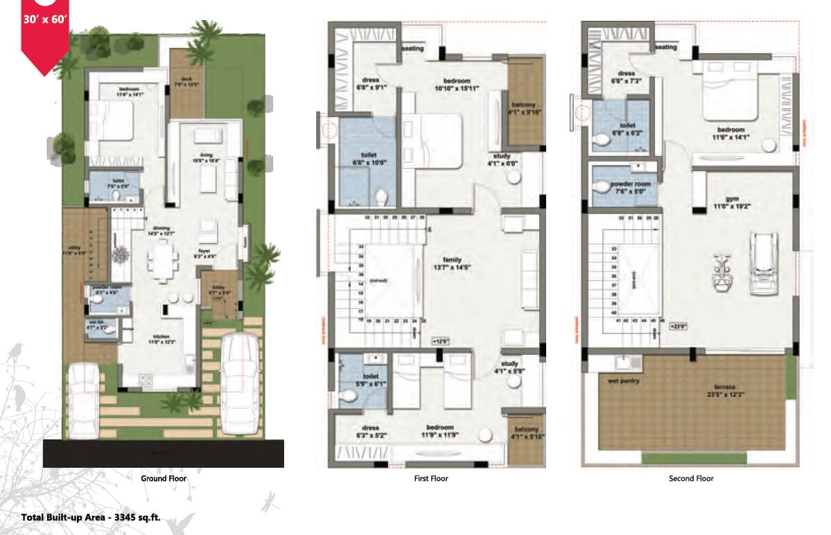 RBD Stillwaters - 4 BHK Floor Plan