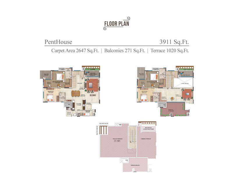 The Five Summit Address - Penthouse Floor Plan