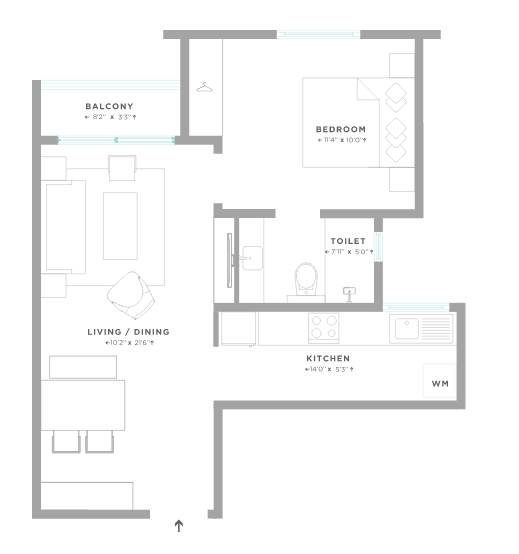 Assetz Here & Now - 1 Floor Plan