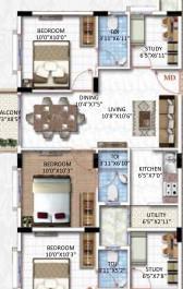 Abhee Nandika 2.5 BHK Floor Plan