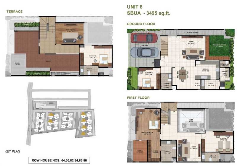 Mantri Courtyard 4 BHK Floor Plan