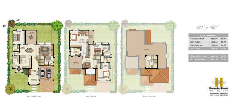 Hiranandani The Villas 4 BHK Floor Plan