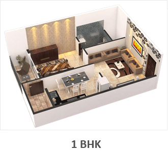 Ruchira Aarna Homes 1 BHK Floor Plan