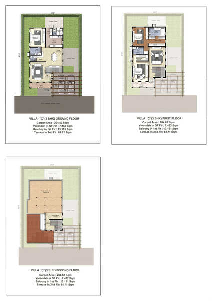 Nitesh Napa Valley 3 BHK Floor Plan