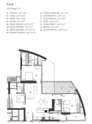 Total environment pursuit of a radical rhapsody 3 BHK Floor Plan