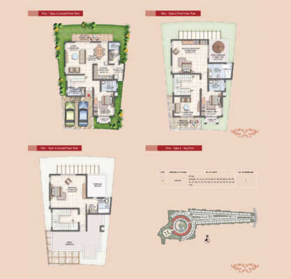 Prestige Silver Oak 4 BHK Villa  Floor Plan