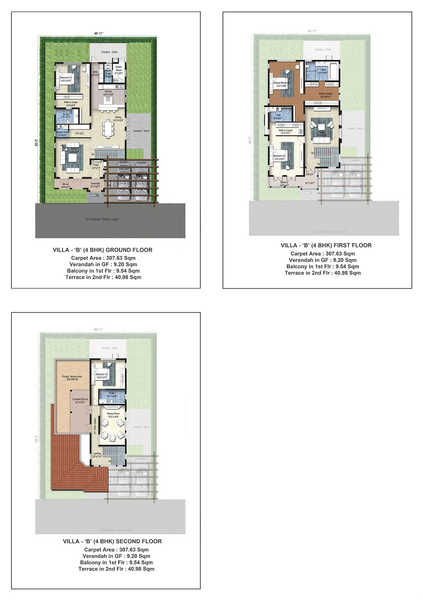 Nitesh Napa Valley 4 BHK Floor Plan