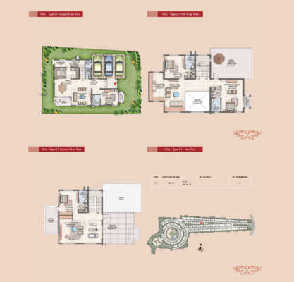 Prestige Silver Oak 4 BHK Villa  Floor Plan