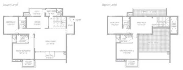 Assetz East Point 4 BHK Penthouse Floor Plan