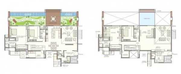 Total environment windmills of your mind 4 BHK Floor Plan