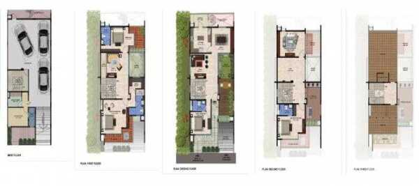 Salarpuria Sattva Kings Domain 4 BHK Villa Floor Plan