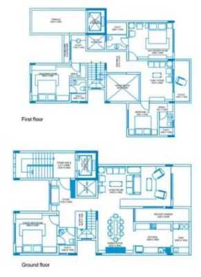 Vaishnavi Orchids 4 BHK Villa Floor Plan