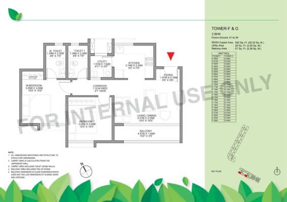 Godrej Retreat Park 2 BHK Floor Plan