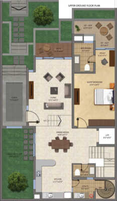 Sukritha Buildmann Aaroha 4 BHK Villa Floor Plan