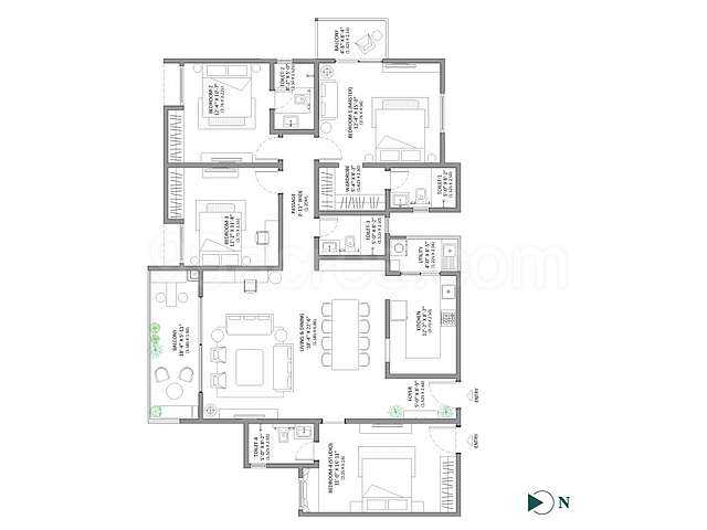 Assetz Marq 3.0 4 BHK Floor Plan
