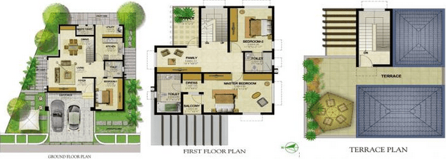 Prestige Royal Woods 3 BHK Floor Plan