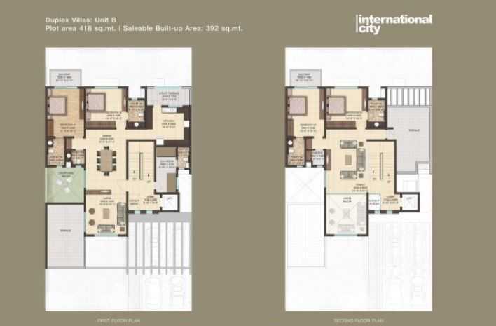 Sobha International City 4 BHK  Floor Plan
