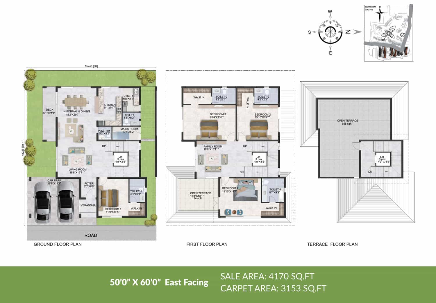 Prestige Park Grove Villas 4 BHK Floor Plan